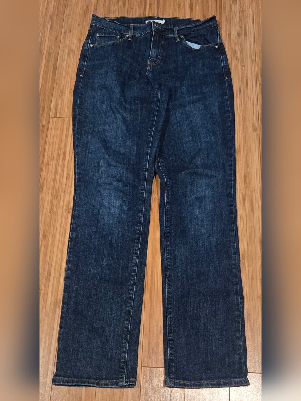 Levis 505 Classic Dark Blue Women's Straight-Leg Jeans